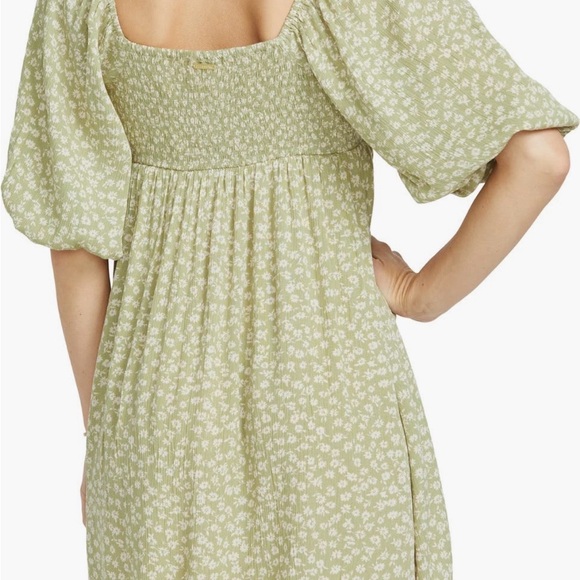 Billabong Sage Floral Long Sleeve Dress - Picture 5 of 6